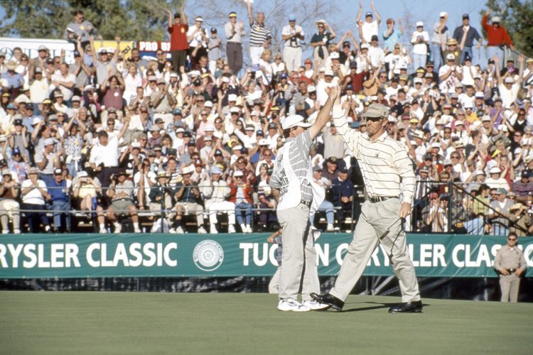 David Duval is back in Tucson where he once shot a 62 (with 2 hole&out eagles) and then blew a 7&shot lead before winning by 4